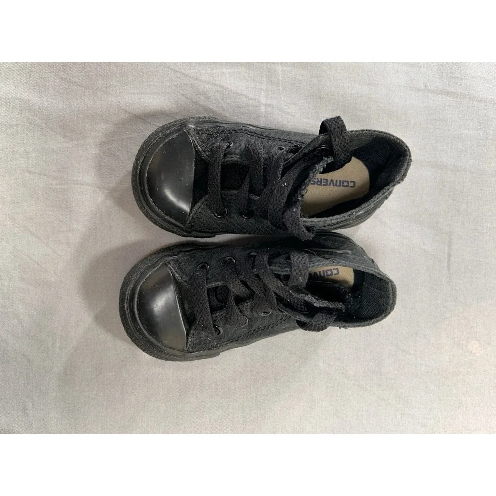 Converse Chuck Taylor All Star Hi Infants Shoes Size 5 Baby Black Monochrome
